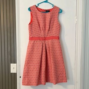Tahari Arthur Levine, size 8 coral dress. Like new!